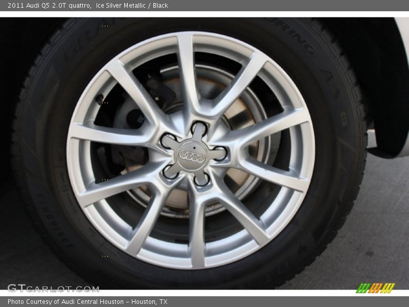 Ice Silver Metallic / Black 2011 Audi Q5 2.0T quattro