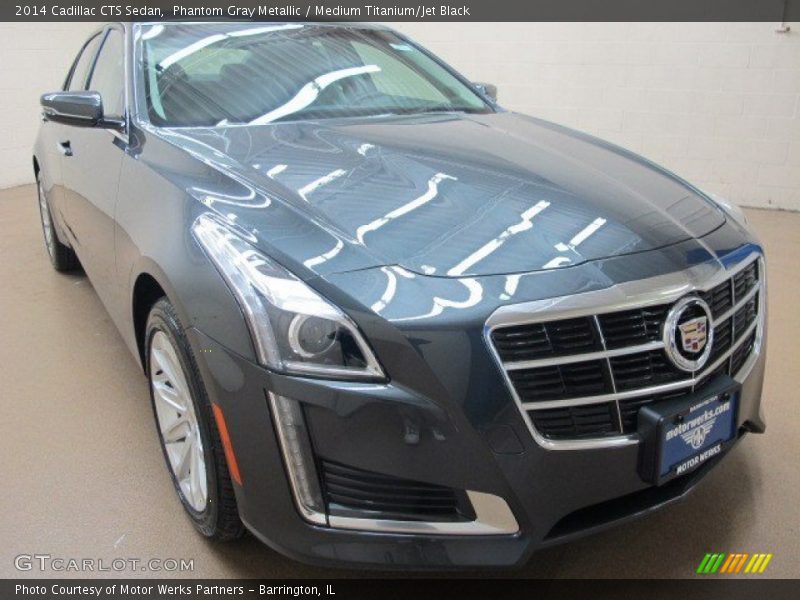 Phantom Gray Metallic / Medium Titanium/Jet Black 2014 Cadillac CTS Sedan