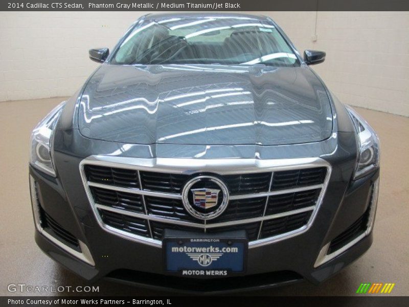 Phantom Gray Metallic / Medium Titanium/Jet Black 2014 Cadillac CTS Sedan
