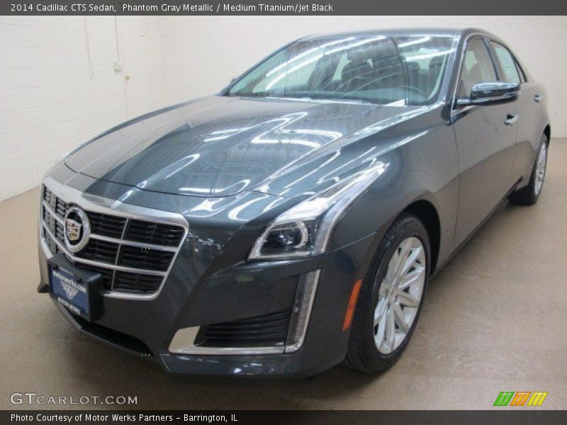 Phantom Gray Metallic / Medium Titanium/Jet Black 2014 Cadillac CTS Sedan