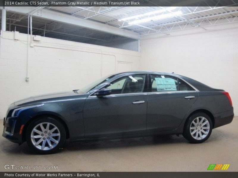 Phantom Gray Metallic / Medium Titanium/Jet Black 2014 Cadillac CTS Sedan