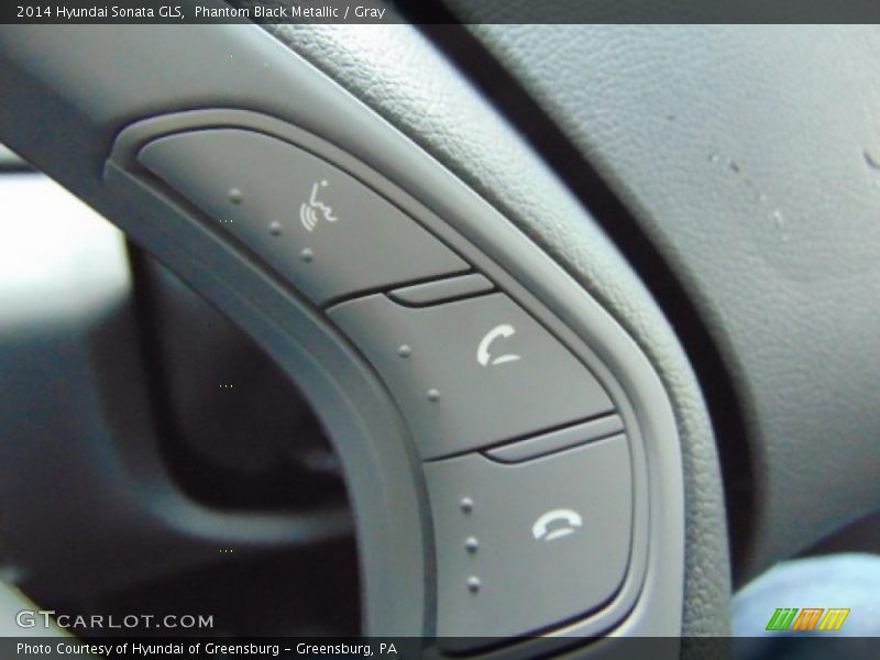 Phantom Black Metallic / Gray 2014 Hyundai Sonata GLS