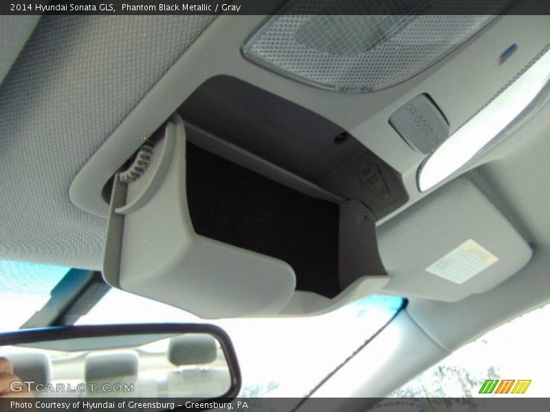 Phantom Black Metallic / Gray 2014 Hyundai Sonata GLS