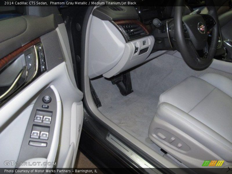 Phantom Gray Metallic / Medium Titanium/Jet Black 2014 Cadillac CTS Sedan
