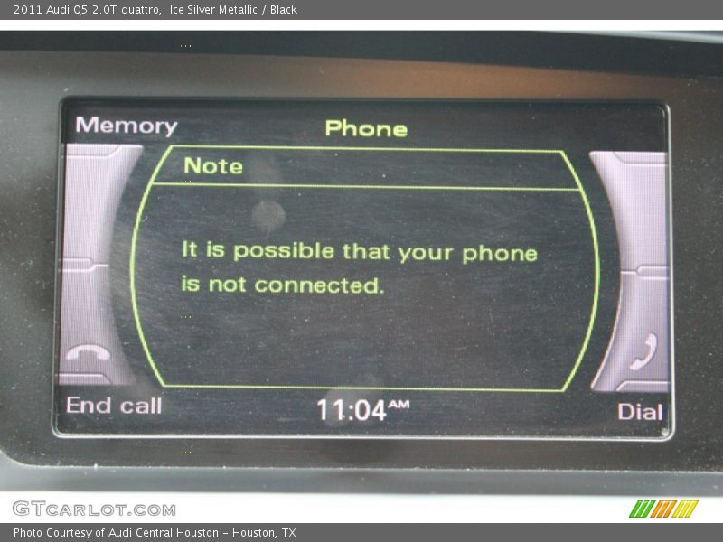 Ice Silver Metallic / Black 2011 Audi Q5 2.0T quattro