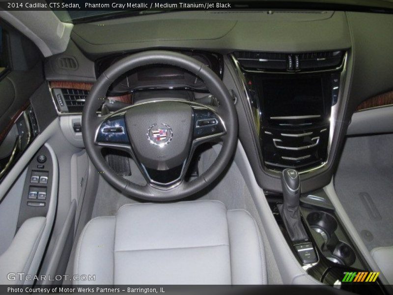 Phantom Gray Metallic / Medium Titanium/Jet Black 2014 Cadillac CTS Sedan