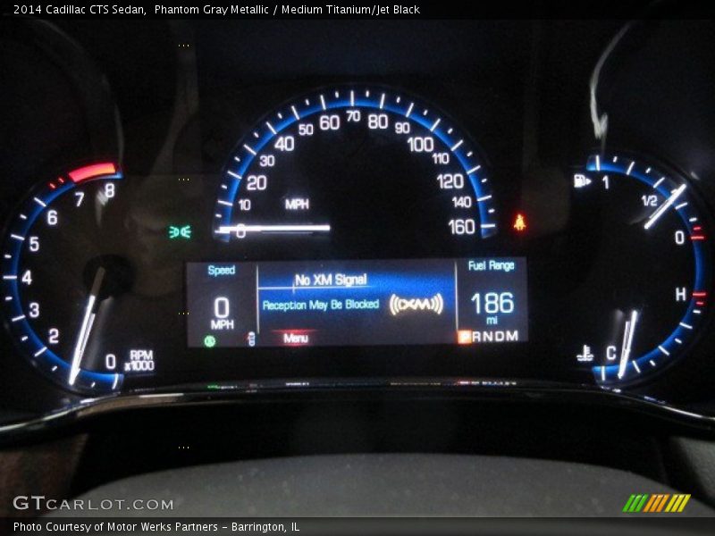 Phantom Gray Metallic / Medium Titanium/Jet Black 2014 Cadillac CTS Sedan