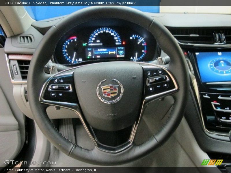 Phantom Gray Metallic / Medium Titanium/Jet Black 2014 Cadillac CTS Sedan