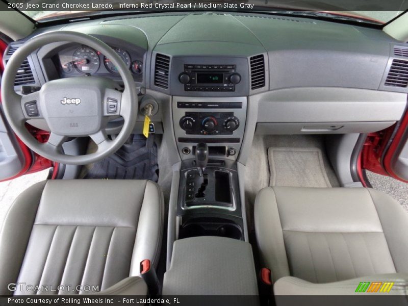 Inferno Red Crystal Pearl / Medium Slate Gray 2005 Jeep Grand Cherokee Laredo