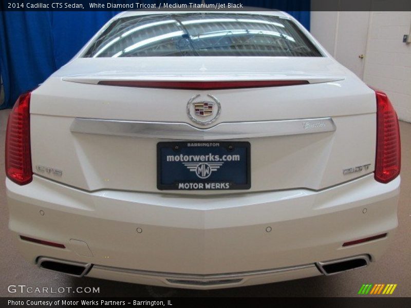 White Diamond Tricoat / Medium Titanium/Jet Black 2014 Cadillac CTS Sedan