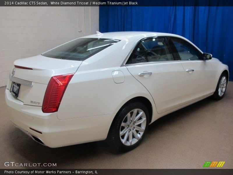 White Diamond Tricoat / Medium Titanium/Jet Black 2014 Cadillac CTS Sedan