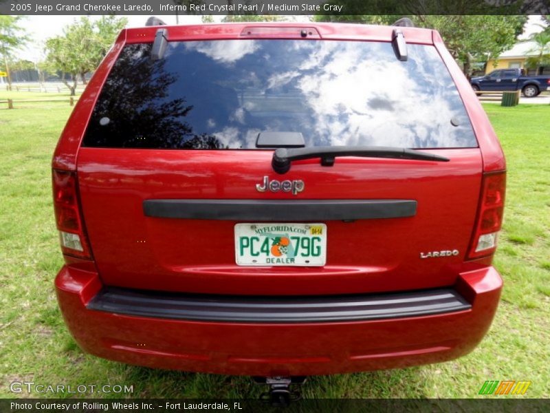 Inferno Red Crystal Pearl / Medium Slate Gray 2005 Jeep Grand Cherokee Laredo