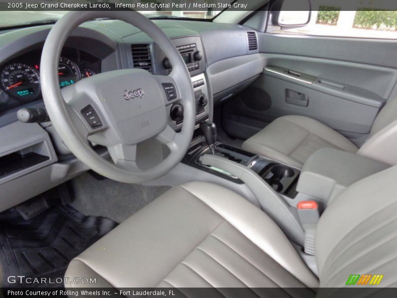 Inferno Red Crystal Pearl / Medium Slate Gray 2005 Jeep Grand Cherokee Laredo
