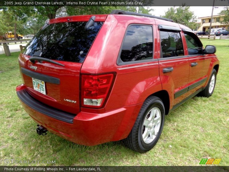 Inferno Red Crystal Pearl / Medium Slate Gray 2005 Jeep Grand Cherokee Laredo
