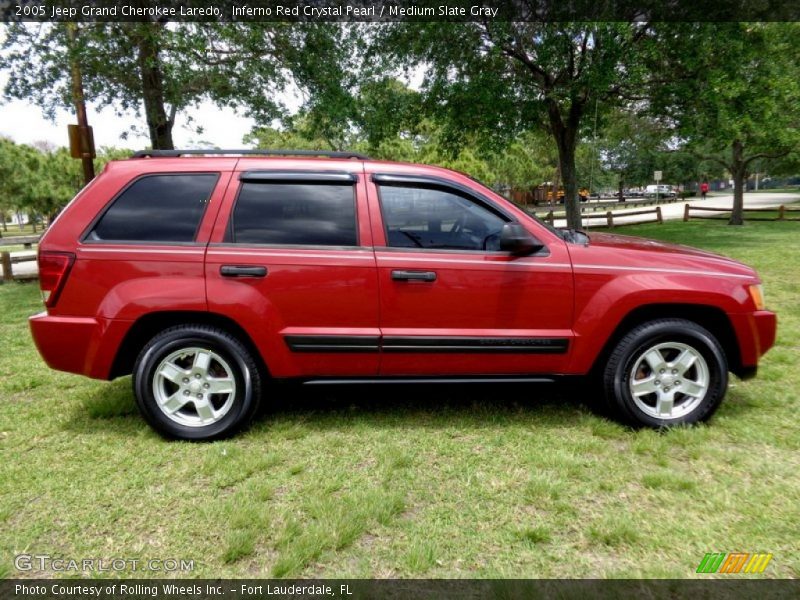 Inferno Red Crystal Pearl / Medium Slate Gray 2005 Jeep Grand Cherokee Laredo