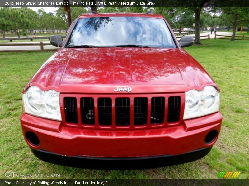 Inferno Red Crystal Pearl / Medium Slate Gray 2005 Jeep Grand Cherokee Laredo