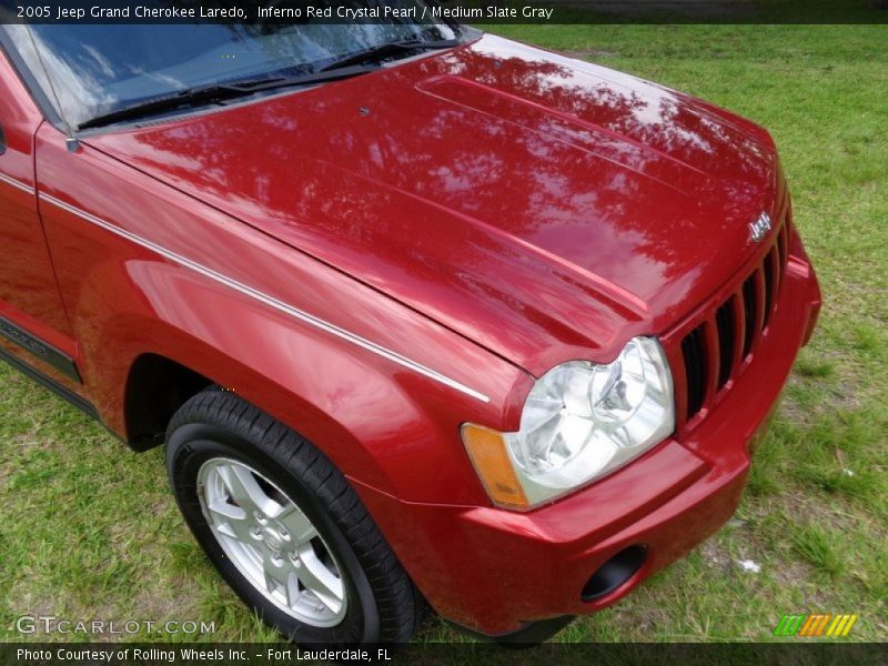 Inferno Red Crystal Pearl / Medium Slate Gray 2005 Jeep Grand Cherokee Laredo