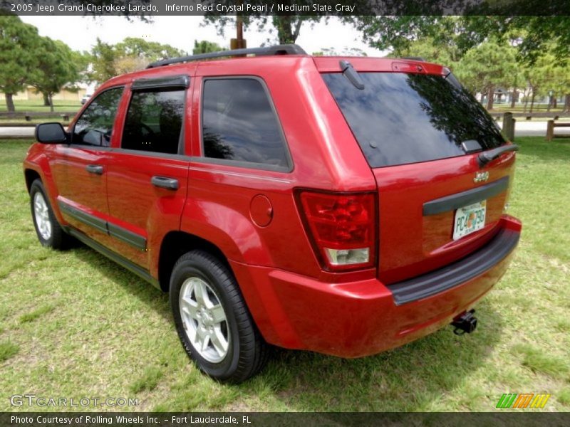 Inferno Red Crystal Pearl / Medium Slate Gray 2005 Jeep Grand Cherokee Laredo