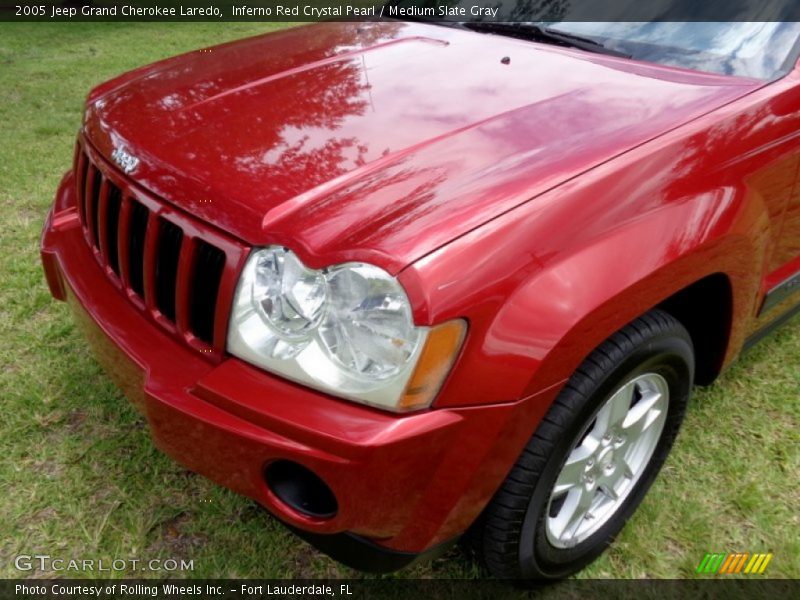 Inferno Red Crystal Pearl / Medium Slate Gray 2005 Jeep Grand Cherokee Laredo