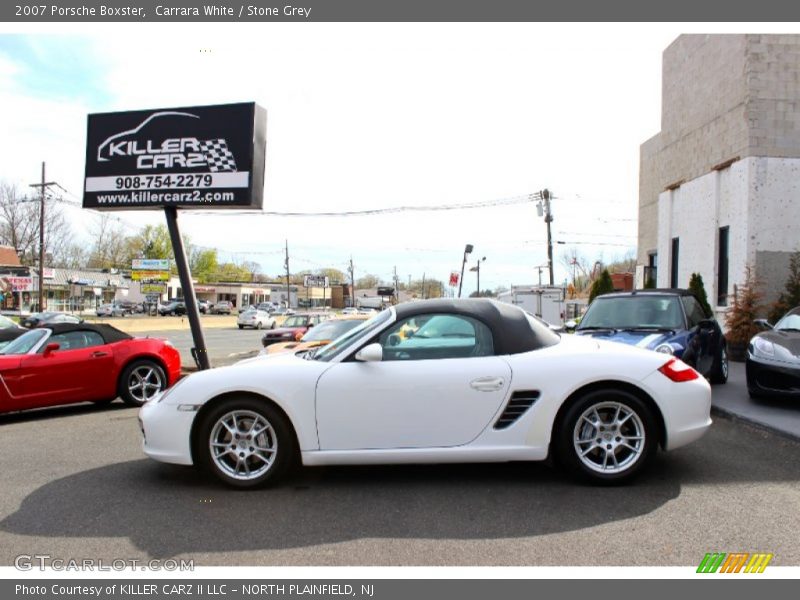 Carrara White / Stone Grey 2007 Porsche Boxster