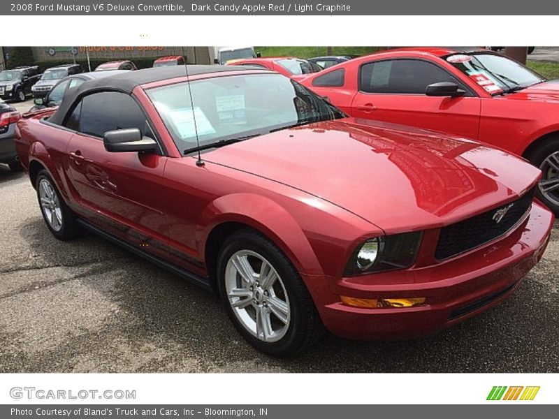 Dark Candy Apple Red / Light Graphite 2008 Ford Mustang V6 Deluxe Convertible