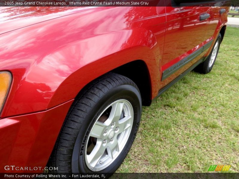 Inferno Red Crystal Pearl / Medium Slate Gray 2005 Jeep Grand Cherokee Laredo