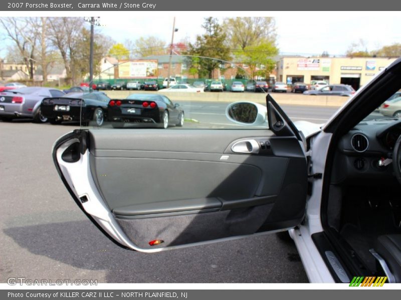 Carrara White / Stone Grey 2007 Porsche Boxster