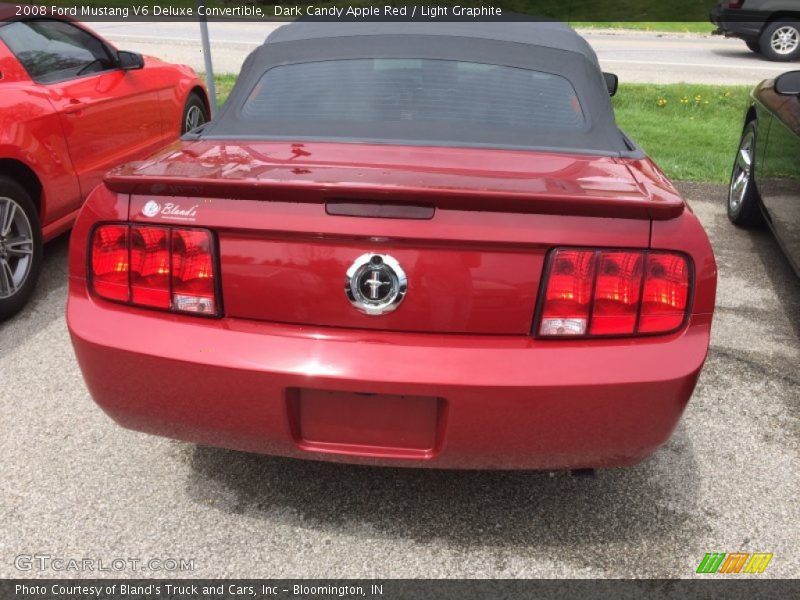 Dark Candy Apple Red / Light Graphite 2008 Ford Mustang V6 Deluxe Convertible