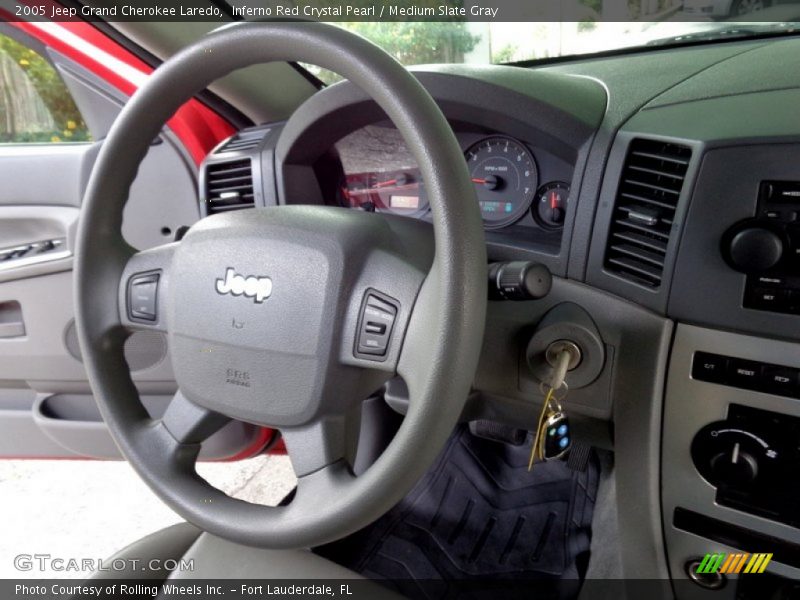 Inferno Red Crystal Pearl / Medium Slate Gray 2005 Jeep Grand Cherokee Laredo