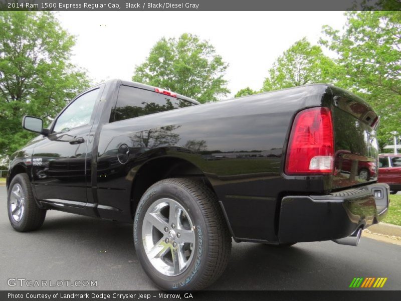 Black / Black/Diesel Gray 2014 Ram 1500 Express Regular Cab