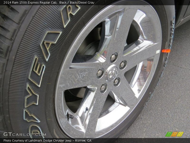 Black / Black/Diesel Gray 2014 Ram 1500 Express Regular Cab