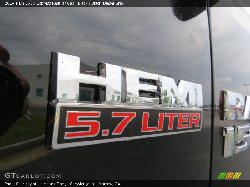 Black / Black/Diesel Gray 2014 Ram 1500 Express Regular Cab