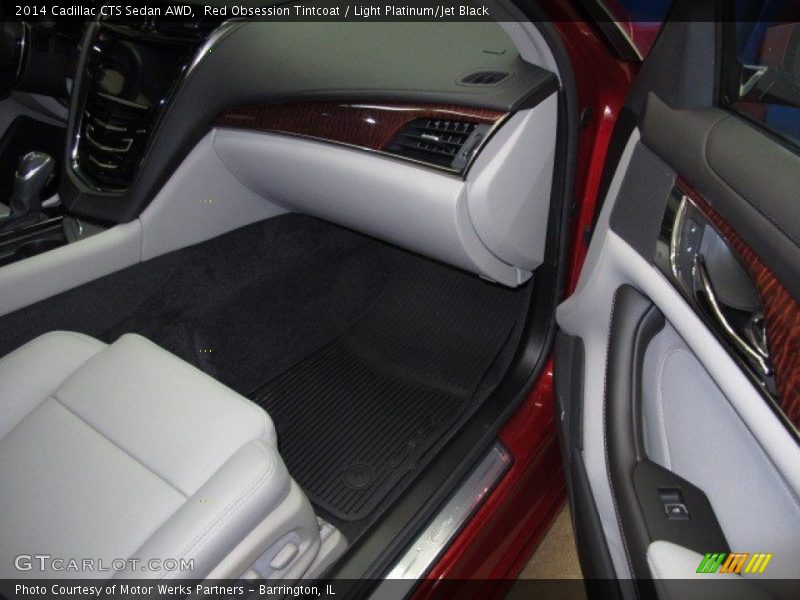 Red Obsession Tintcoat / Light Platinum/Jet Black 2014 Cadillac CTS Sedan AWD