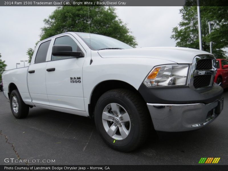 Bright White / Black/Diesel Gray 2014 Ram 1500 Tradesman Quad Cab