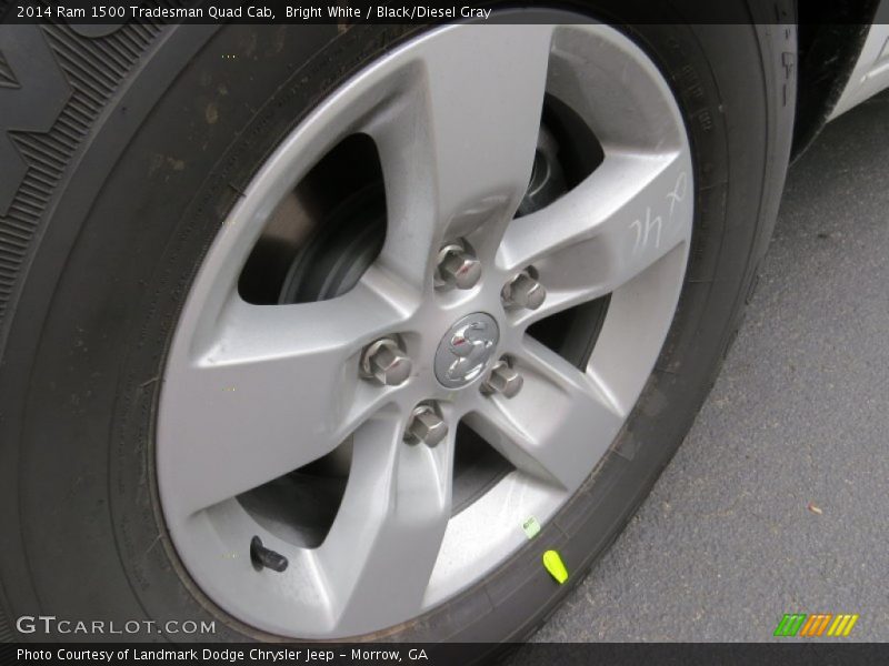 Bright White / Black/Diesel Gray 2014 Ram 1500 Tradesman Quad Cab