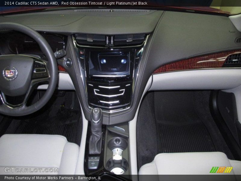 Red Obsession Tintcoat / Light Platinum/Jet Black 2014 Cadillac CTS Sedan AWD
