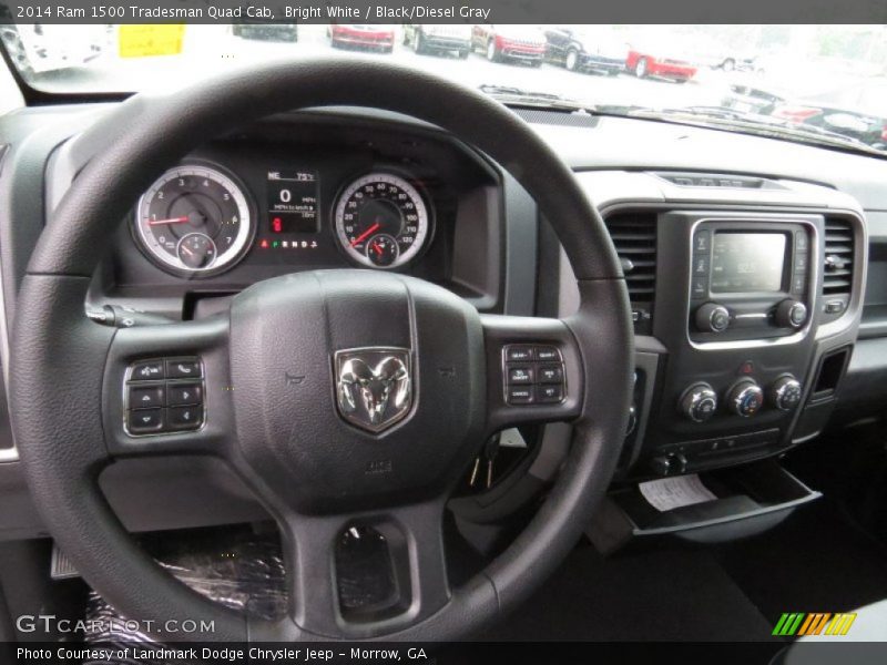 Bright White / Black/Diesel Gray 2014 Ram 1500 Tradesman Quad Cab
