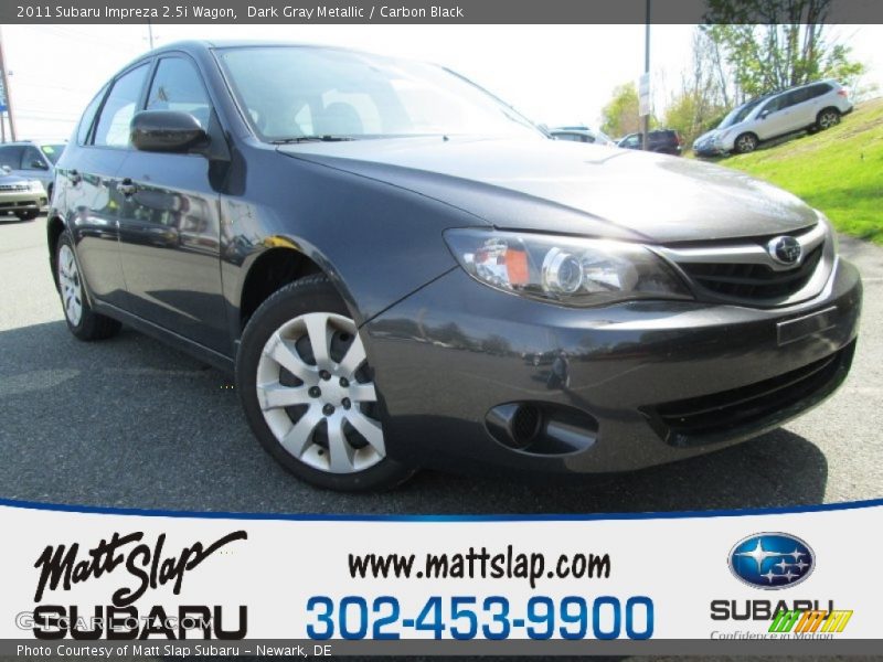 Dark Gray Metallic / Carbon Black 2011 Subaru Impreza 2.5i Wagon