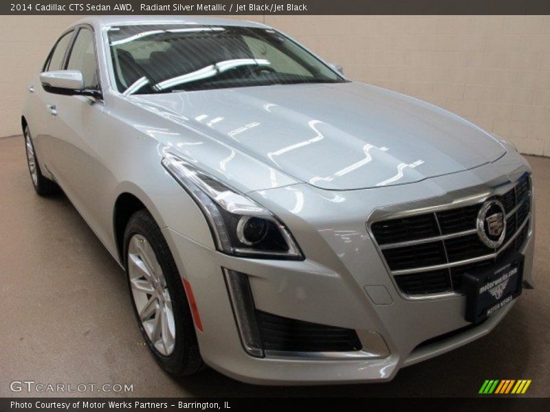 Radiant Silver Metallic / Jet Black/Jet Black 2014 Cadillac CTS Sedan AWD