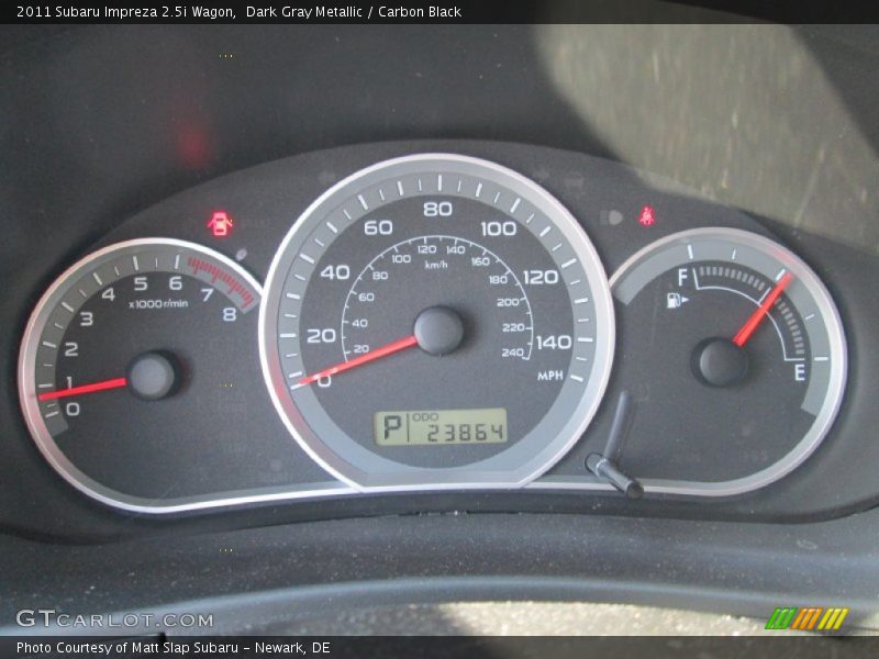 Dark Gray Metallic / Carbon Black 2011 Subaru Impreza 2.5i Wagon