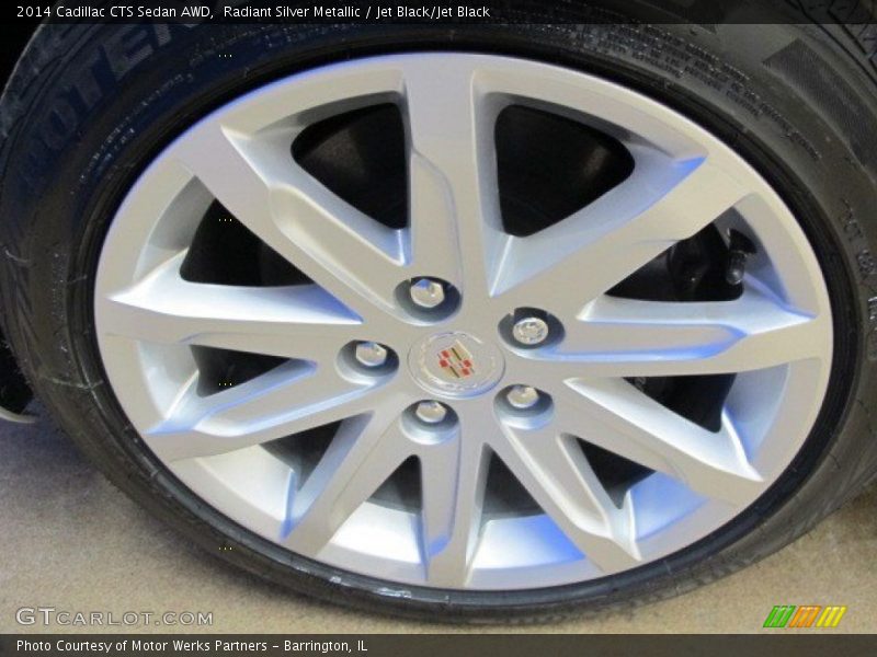 Radiant Silver Metallic / Jet Black/Jet Black 2014 Cadillac CTS Sedan AWD