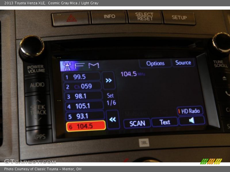 Audio System of 2013 Venza XLE
