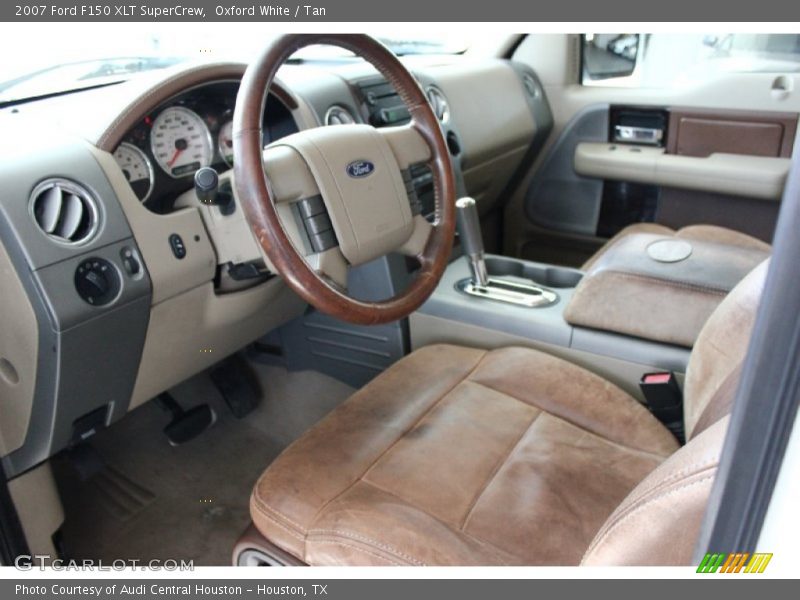 Oxford White / Tan 2007 Ford F150 XLT SuperCrew