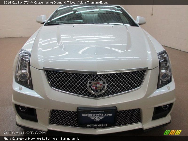 White Diamond Tricoat / Light Titanium/Ebony 2014 Cadillac CTS -V Coupe