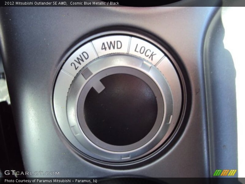 Cosmic Blue Metallic / Black 2012 Mitsubishi Outlander SE AWD