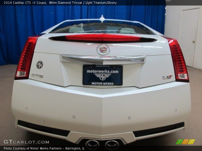 White Diamond Tricoat / Light Titanium/Ebony 2014 Cadillac CTS -V Coupe