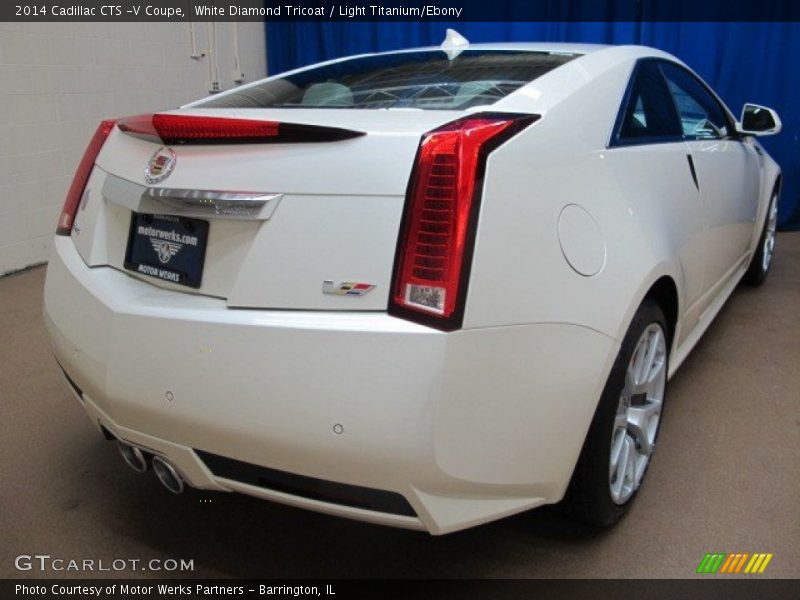 White Diamond Tricoat / Light Titanium/Ebony 2014 Cadillac CTS -V Coupe
