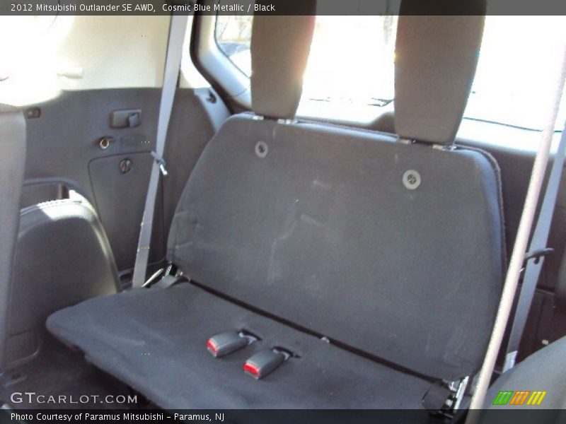 Cosmic Blue Metallic / Black 2012 Mitsubishi Outlander SE AWD