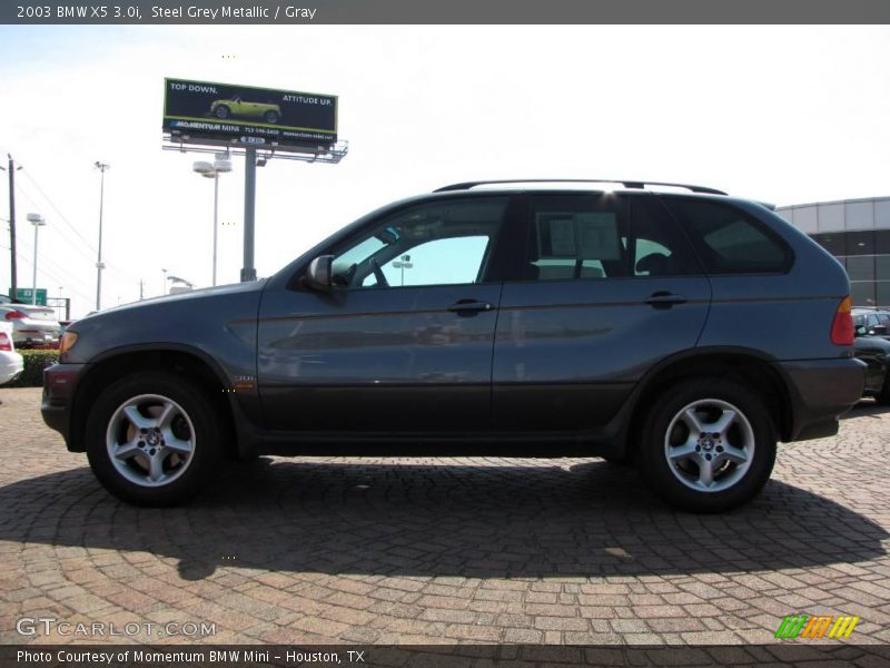 Steel Grey Metallic / Gray 2003 BMW X5 3.0i