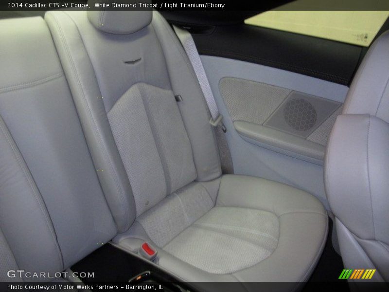White Diamond Tricoat / Light Titanium/Ebony 2014 Cadillac CTS -V Coupe